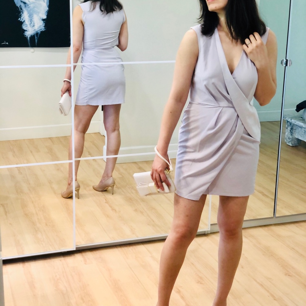 ASOS lilac sleeveless elegant mini blazer dress